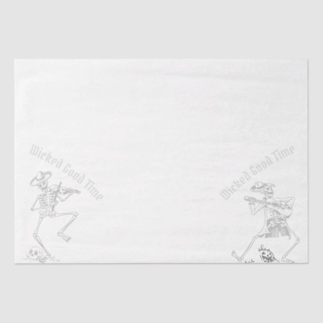 Papier Mousseline Grunge Retro Black Halloween Party (Recto)