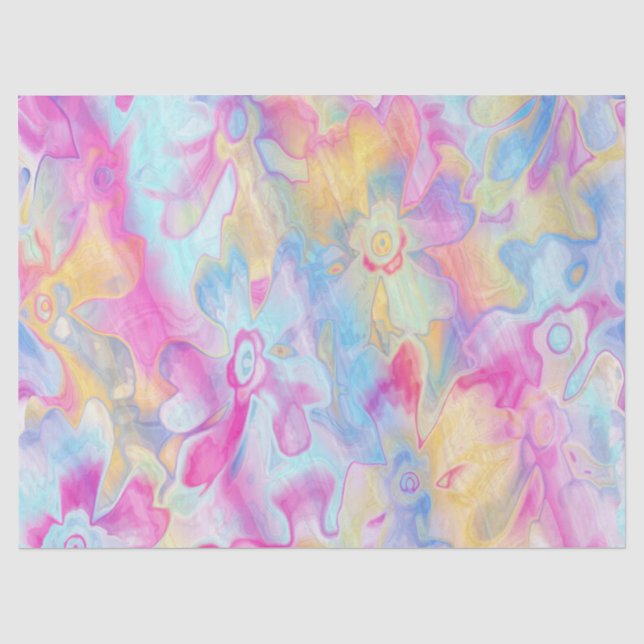 Papier Mousseline Grungy-Painted-Florals-5- (Recto)