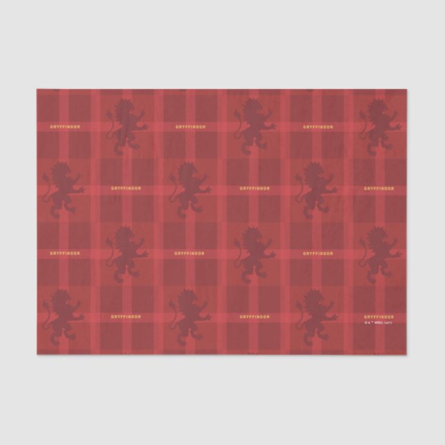 Papier Mousseline GRYFFINDOR™ Tartan Plaid Pattern (Recto)