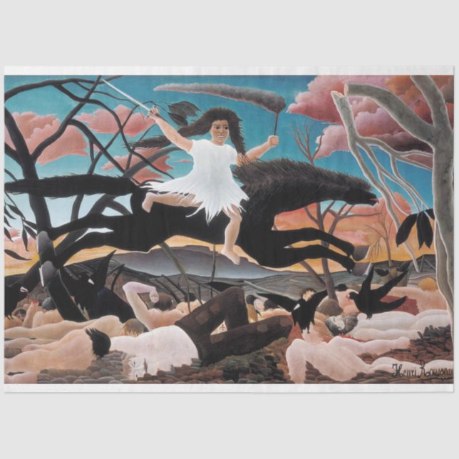 Papier Mousseline Guerre, Henri Rousseau, 1894 (Recto)