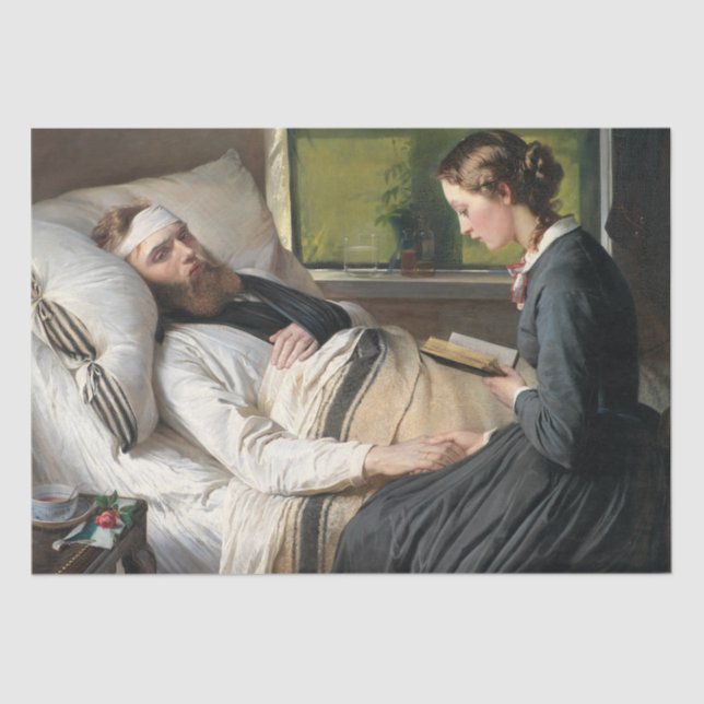 Papier Mousseline Guerrier blessé (par Elisabeth Jerichau-Baumann) (Recto)