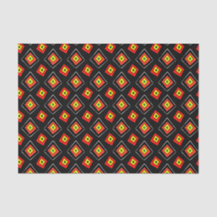 Papier Mousseline Guinée-Bissau - Afrique - imprimé noir