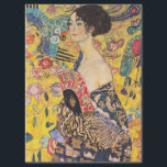 Papier Mousseline Gustav Klimt - Dame avec ventilateur<br><div class="desc">Dame avec ventilateur - Gustav Klimt,  Huile sur toile,  1917-1918</div>