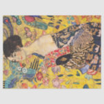 Papier Mousseline Gustav Klimt - Dame avec ventilateur<br><div class="desc">Dame avec ventilateur - Gustav Klimt,  Huile sur toile,  1917-1918</div>