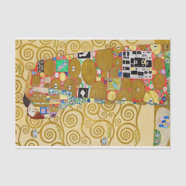Papier Mousseline Gustav Klimt Exécution Nouveau Couple (Recto)