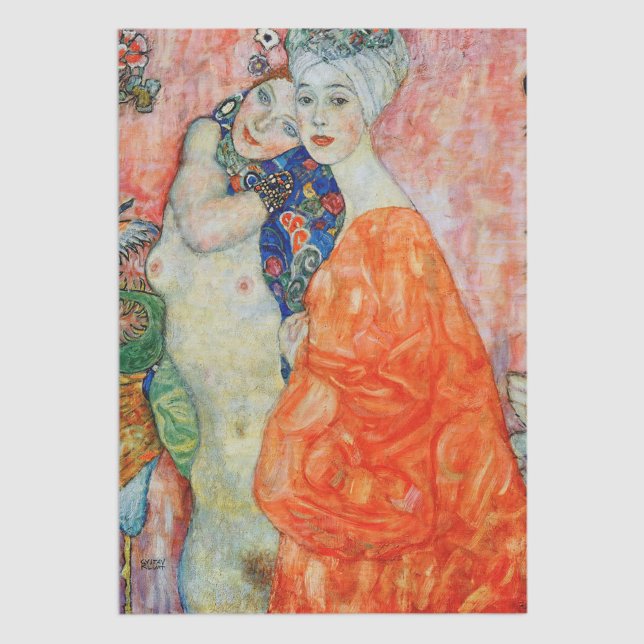 Papier Mousseline Gustav Klimt - Femmes amis (Créateur téléchargé)