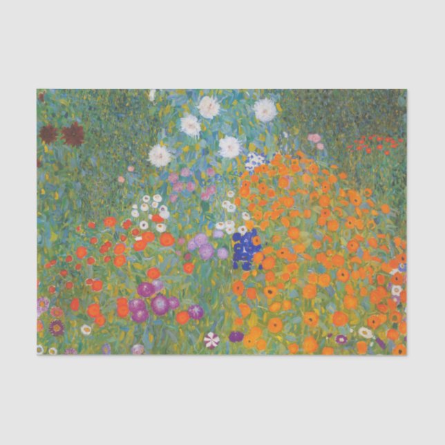 Papier Mousseline Gustav Klimt Fleur Jardin Cottage Nature (Recto)