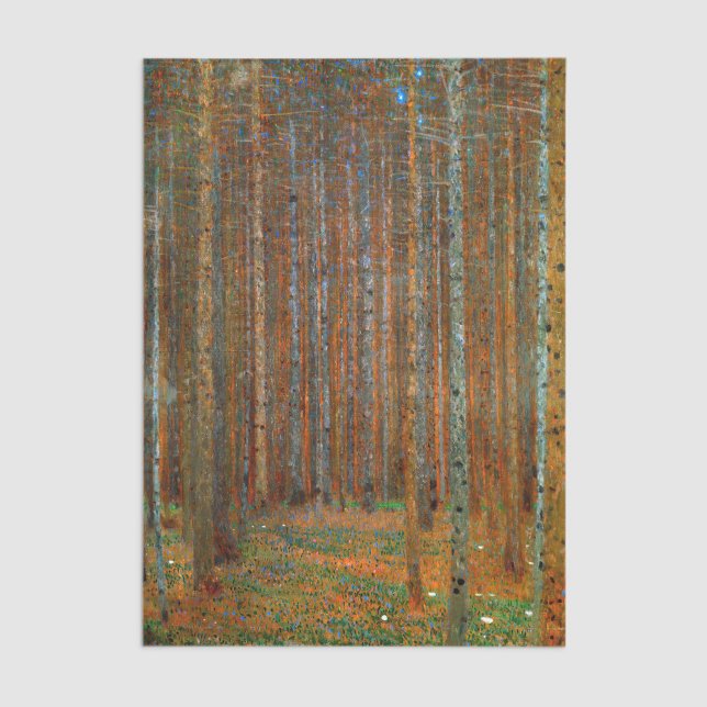 Papier Mousseline Gustav Klimt - Forêt de pins de Tannenwald (Créateur téléchargé)