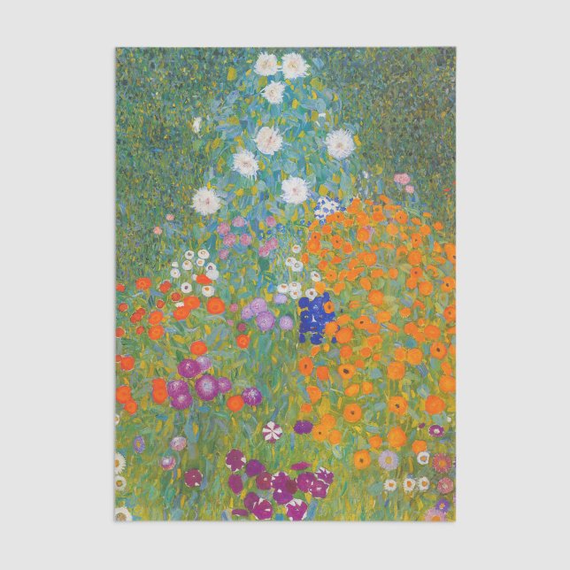 Papier Mousseline Gustav Klimt - Jardin des fleurs (Créateur téléchargé)