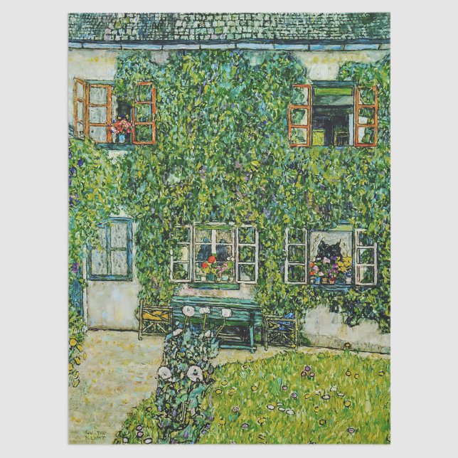 Papier Mousseline Gustav Klimt - La Maison de Guardaboschi (Créateur téléchargé)