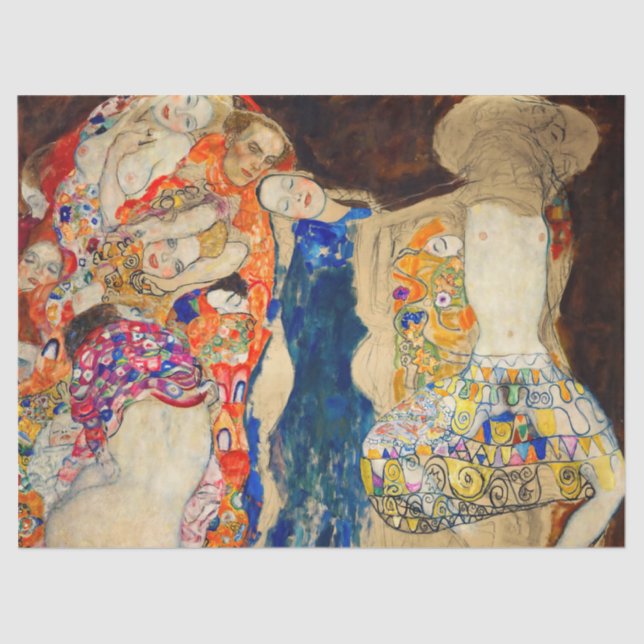 Papier Mousseline Gustav Klimt - La mariée (inachevée) (Recto)