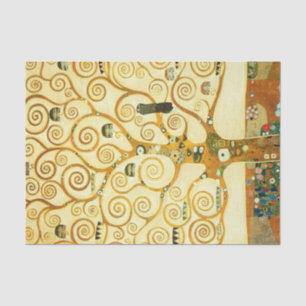 Papier Mousseline Gustav Klimt L'Arbre De Vie Art Nouveau Vintage