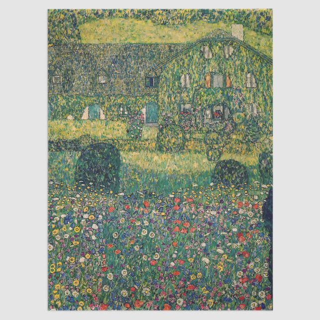 Papier Mousseline Gustav Klimt - Maison de campagne de l'Attersee (Créateur téléchargé)