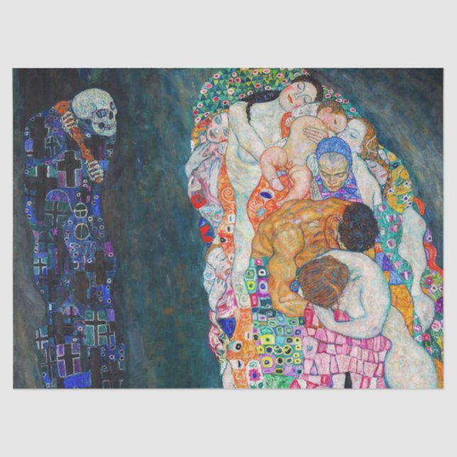 Papier Mousseline Gustav Klimt - Mort et vie (Recto)
