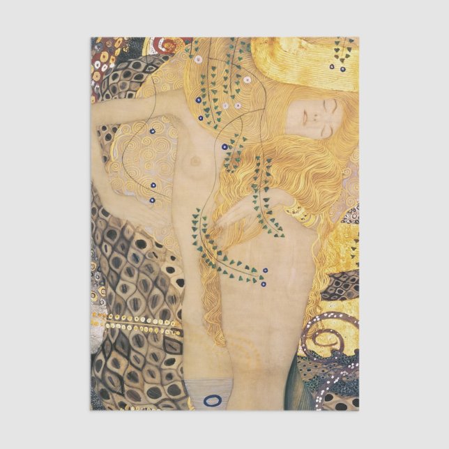 Papier Mousseline Gustav Klimt - Serpents d'eau I (Créateur téléchargé)