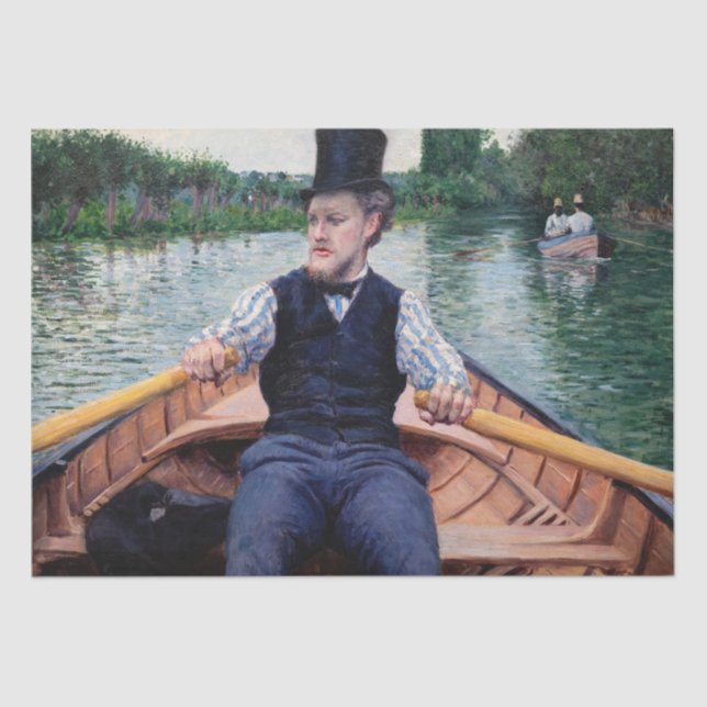 Papier Mousseline Gustave Caillebotte - Bateau (Recto)