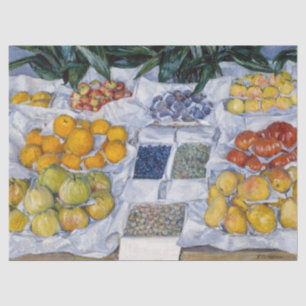 Papier Mousseline Gustave Caillebotte - Fruits présentés sur un socl