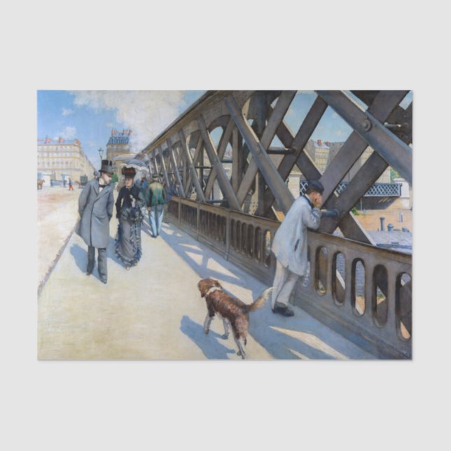 Papier Mousseline Gustave Caillebotte - Le Pont de l'Europe (Recto)