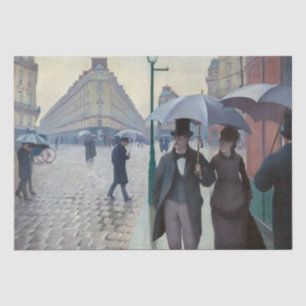 Papier Mousseline Gustave Caillebotte - Paris Street ; Rainy Day