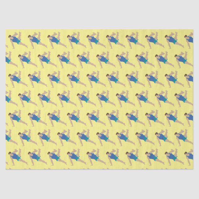 Papier Mousseline Gymnaste masculin (Recto)