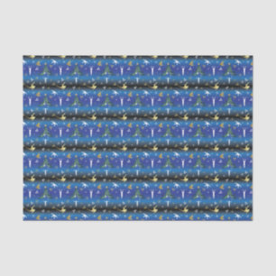 Papier Mousseline Gymnastique masculine Snowflake sapin de Noël