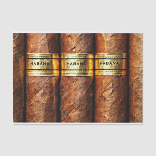 Papier Mousseline Habana Cubain Cigars Club Fumer Luxe (Recto)