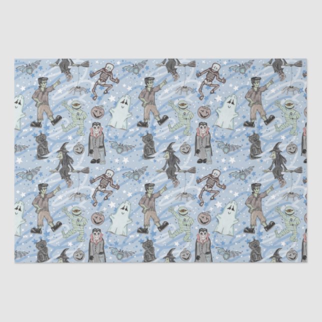 Papier Mousseline Halloween (Recto)