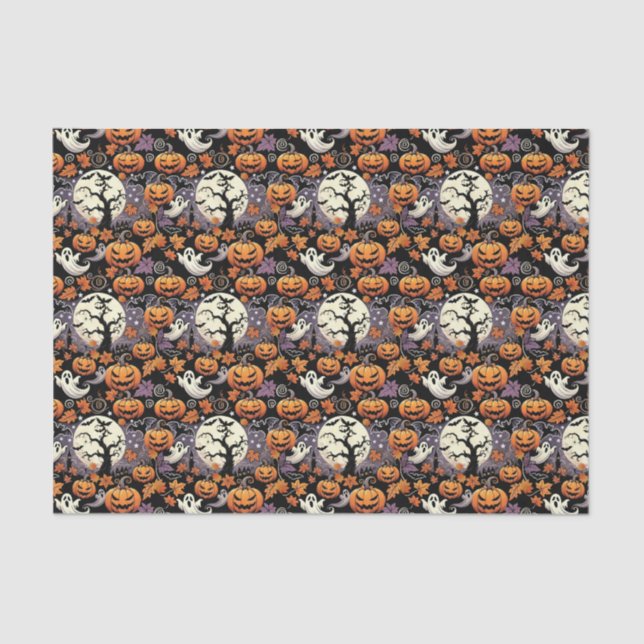 Papier Mousseline Halloween/Automne/Automne (Recto)