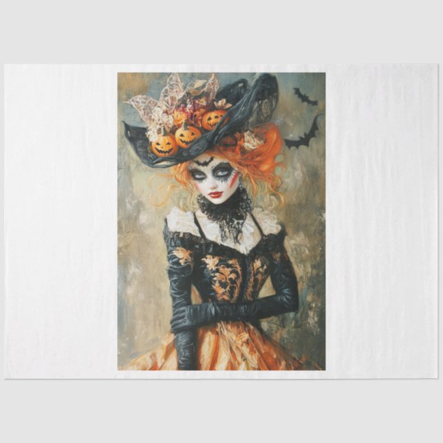 Papier Mousseline Halloween Bat Girl (Recto)