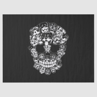 Papier Mousseline Halloween Costume Skull Rottweiler
