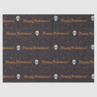 Papier Mousseline Halloween Happy Skuls Papier Tissu