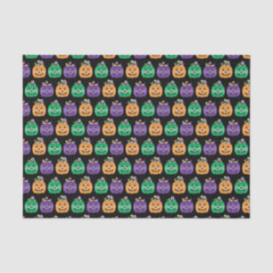 Papier Mousseline Halloween Jack-o'-lantern Candy Pail