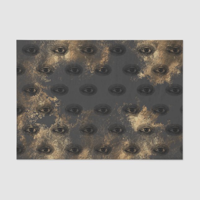 Papier Mousseline Halloween | Oeil mal | Subtil (Recto)