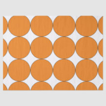 HALLOWEEN ORANGE GRAND CERCLE TISSUE PAPIER