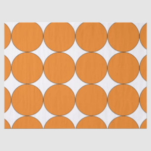 PAPIER MOUSSELINE HALLOWEEN ORANGE GRAND CERCLE TISSUE PAPIER