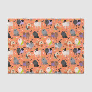 Papier Mousseline Halloween Pomeranian