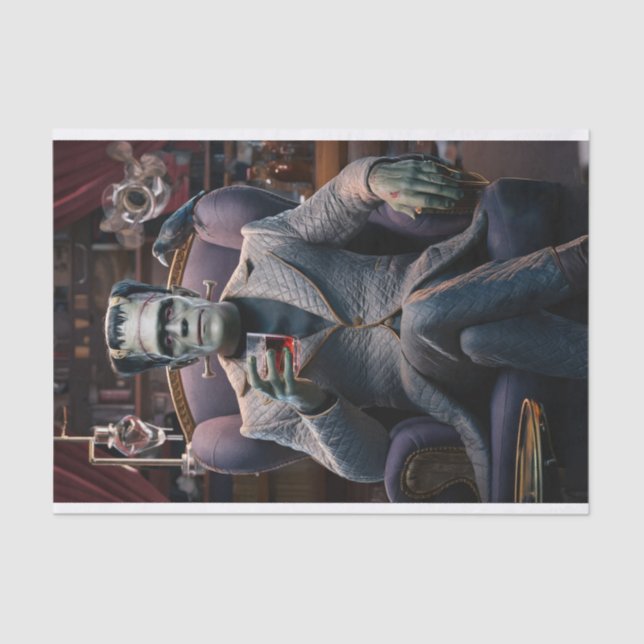 Papier Mousseline Halloween Profile Pic, Frankenstein Monster (Recto)