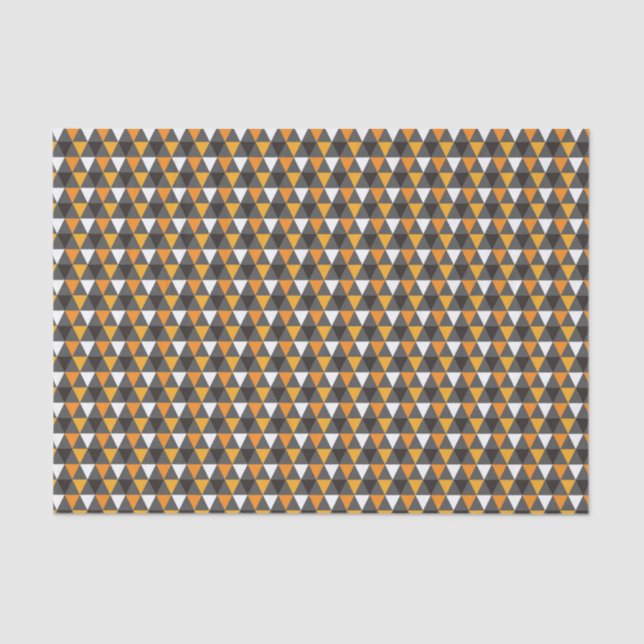 Papier Mousseline Halloween rétro 1960 Triangle Motif (Recto)