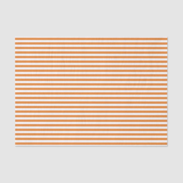 Papier Mousseline Halloween Retro Orange Blanc Horizontal Grandes (Recto)