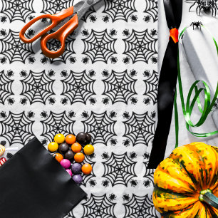 Papier Mousseline Halloween Spiderweb