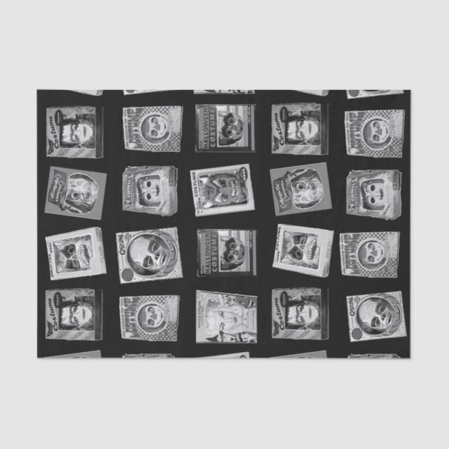 Papier Mousseline Halloween vintage (Recto)