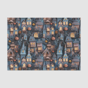 Papier Mousseline Halloween Whimsical Haunted Maison Halloween