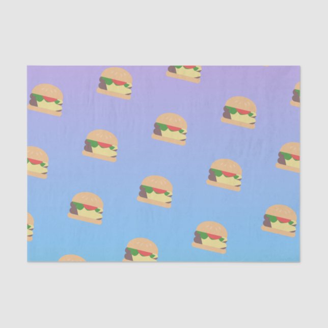 Papier Mousseline Hamburger Ombre Pastel (Recto)