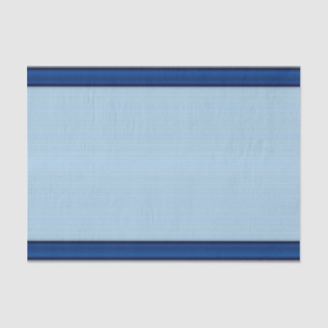 Papier Mousseline HAMbWG - Tissu cadeau - Bleu - Deux tons (Recto)