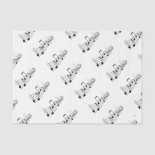 Papier Mousseline HAMbyWG - Notes musicales -