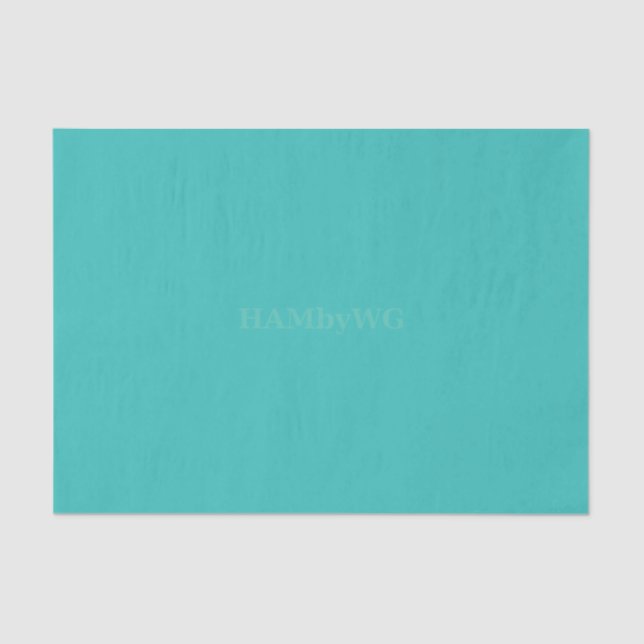Papier Mousseline HAMbyWG - Papier Tissu - Aqua (Recto)