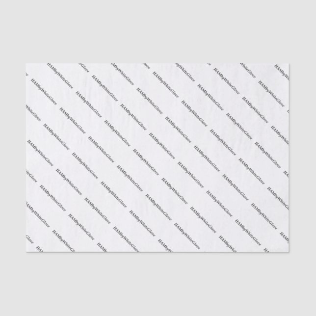 Papier Mousseline HAMbyWG - Papier Tissu - Logo Signature (Recto)