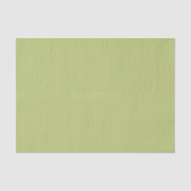 Papier Mousseline HAMbyWG - Tissu cadeau - Céleri (Recto)