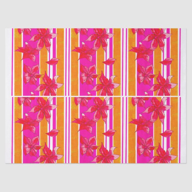 PAPIER MOUSSELINE HAND PAINTED BIRTHDAY TISSUE PAPER (Recto)