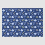 Papier Mousseline Hanoukka Blue Menorah Dreidel Motif Chanukah<br><div class="desc">Beau papier de tissu Hanoukka en bleu joli avec un motif cool de la star du judaïsme,  rêvé pour les jeux de Chanukah amusants,  et la menorah juive pour les vacances.</div>